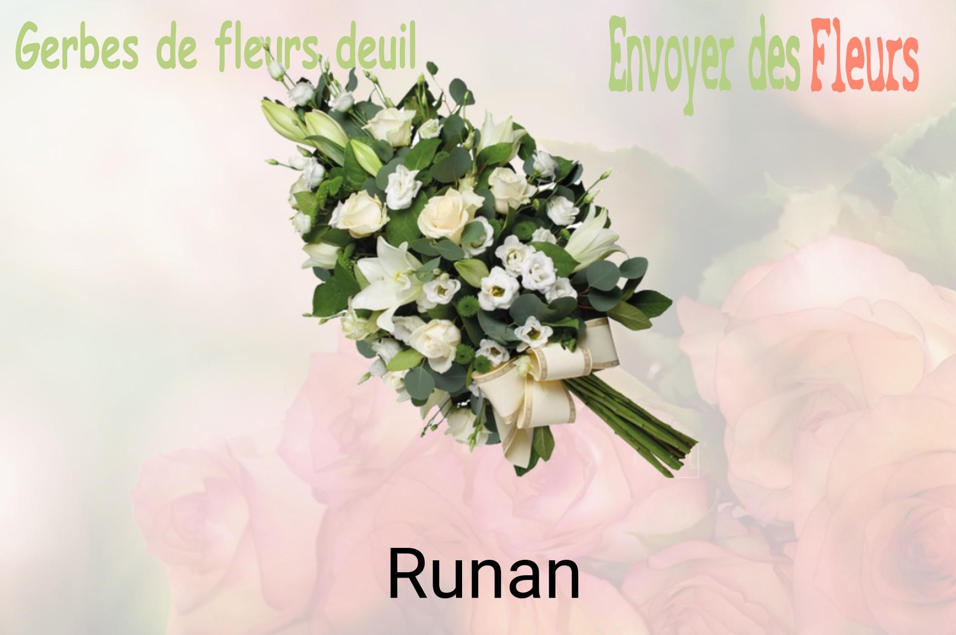 Gerbe de fleurs de deuil livrée à Runan